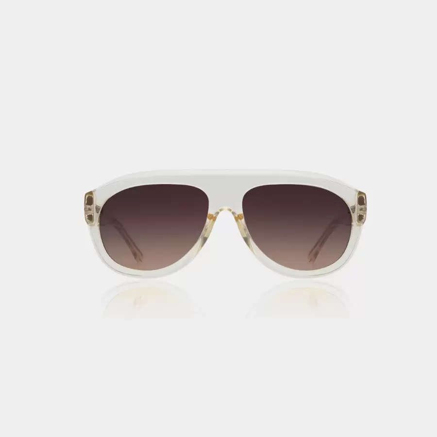 A.Kjærbede - Solbrille Rio, Ecru Transparent 