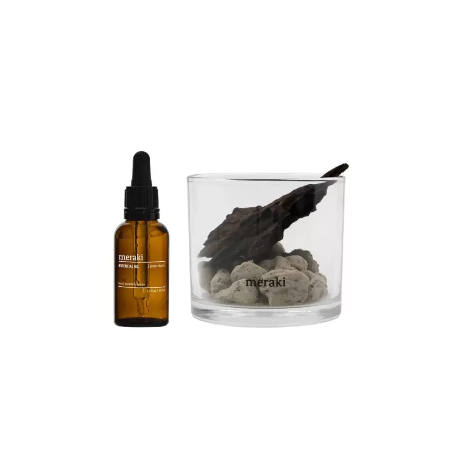 meraki - Diffuser Lavastone & Wood, Amber Dust