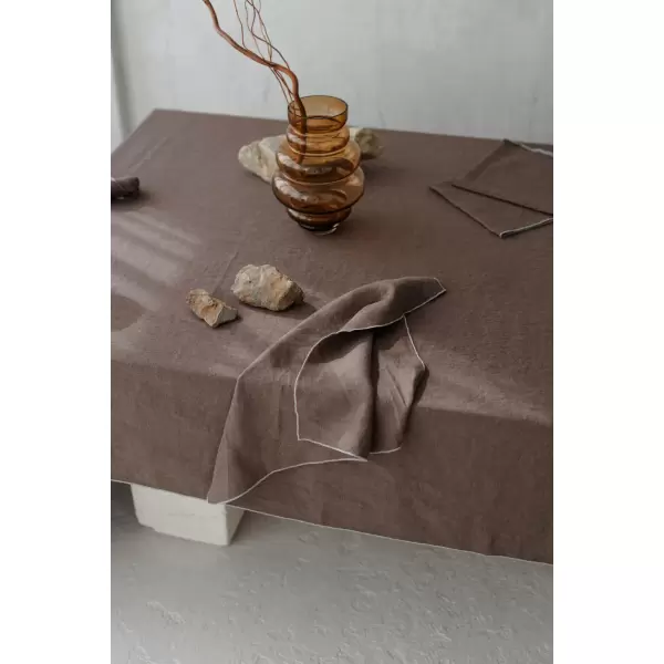 do.design - Hørdug -330x145cm, stone Cacao