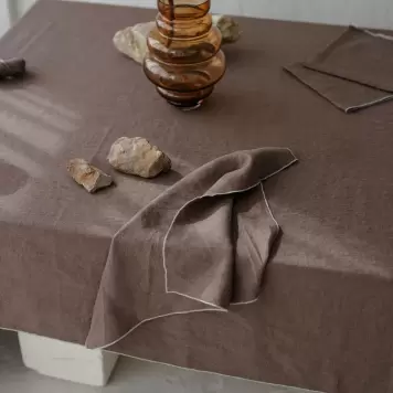 do.design - Hørdug, Stone Cacao 145*330
