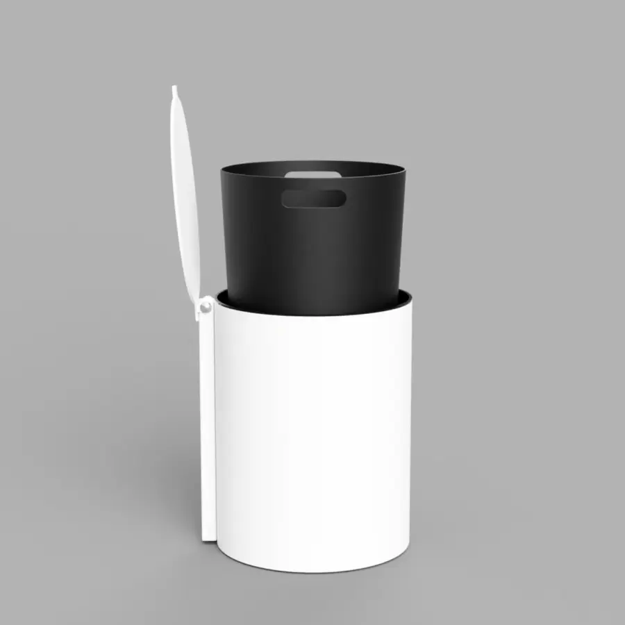 NICHBA - Toiletspand, Hvid 