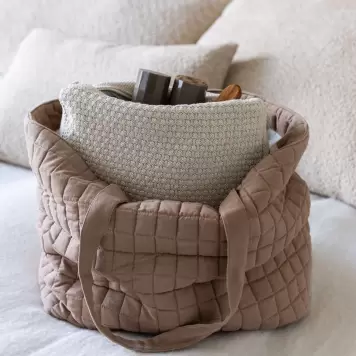 By LOHN - Strikket Toilettaske Petra, Beige Melange