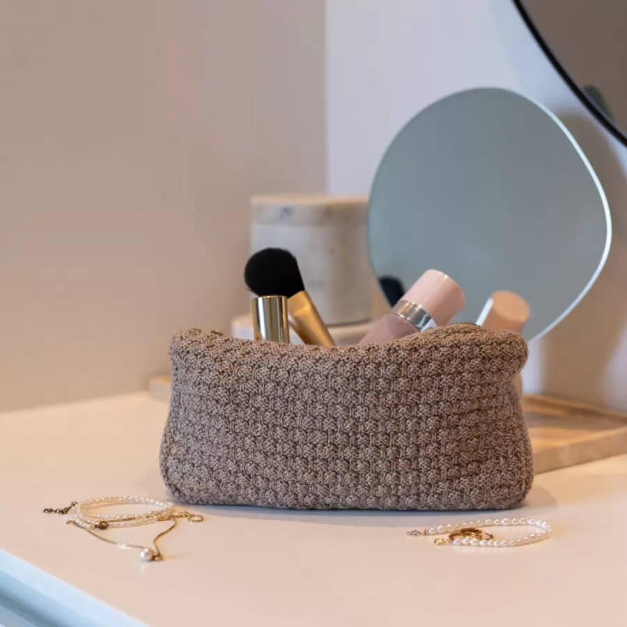 By LOHN - Strikket Clutch Petra, Tiger Melange