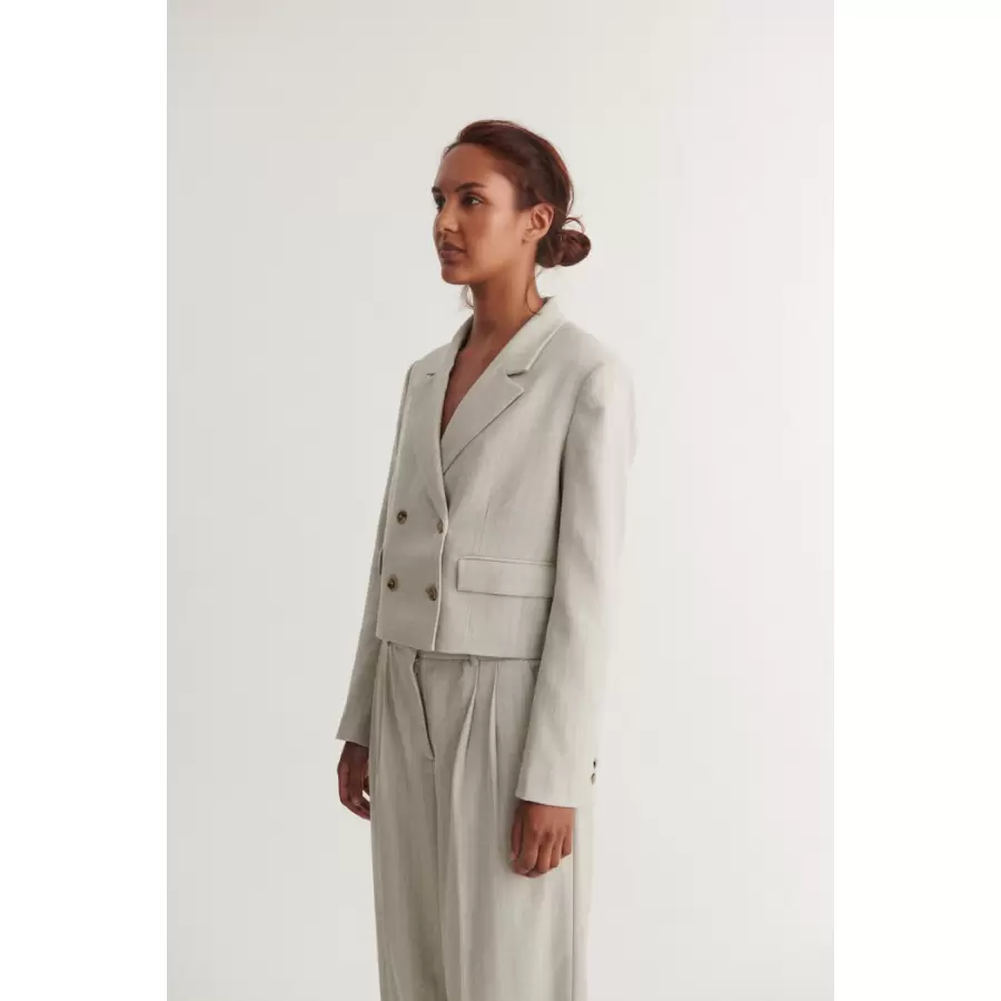 Basic Apparel - Radi Short Jacket, Chincilla