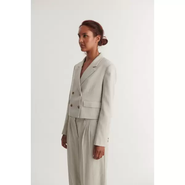 Basic Apparel - Radi Short Jacket, Chincilla