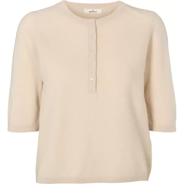 Basic Apparel - Selem Granddad Tee, Moonbeam Basic Apparel - Selem Granddad Tee, Moonbeam