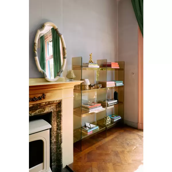 HK living - 1x Acrylic Cabinet 160cm, Olive Green - Hent selv