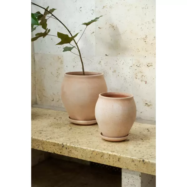 Bergs Potter - Ø:26 Krukke Delphi Uglaseret, Rosa - Hent selv