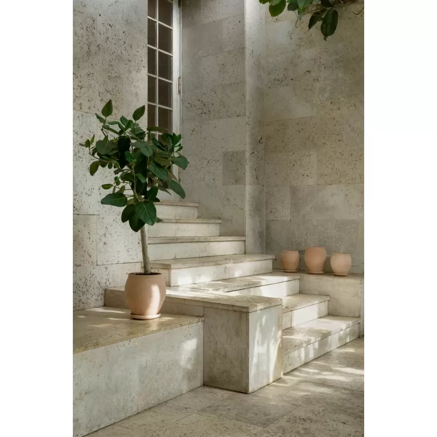 Bergs Potter - Ø:26 Krukke Delphi Uglaseret, Rosa - Hent selv