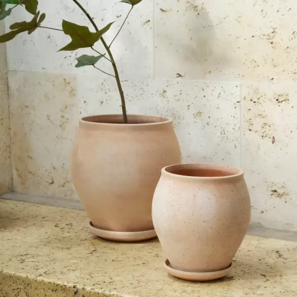 Bergs Potter - Ø:20 Delphi Uglaseret, Rosa - Hent selv