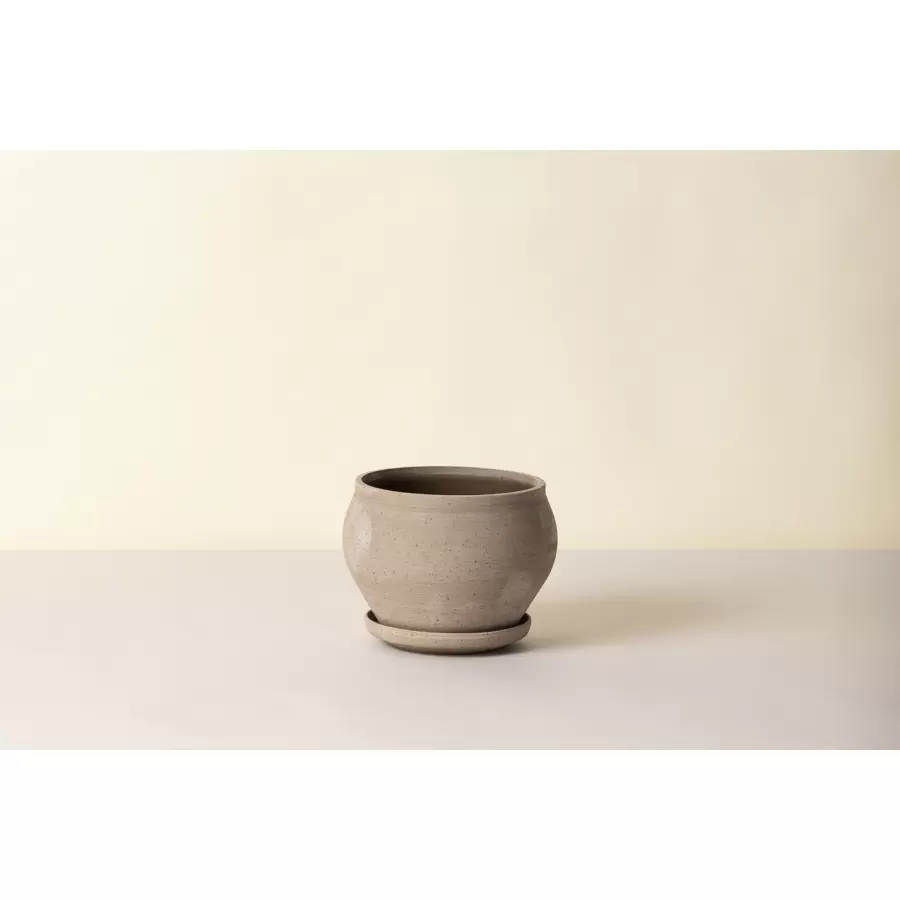 Bergs Potter - Ø:24 Delphi Low Uglaseret, Grå - Hent selv