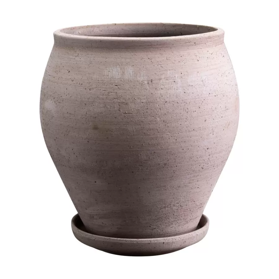 Bergs Potter - Ø:20 Krukke Delphi Uglaseret, Grå - Hent selv