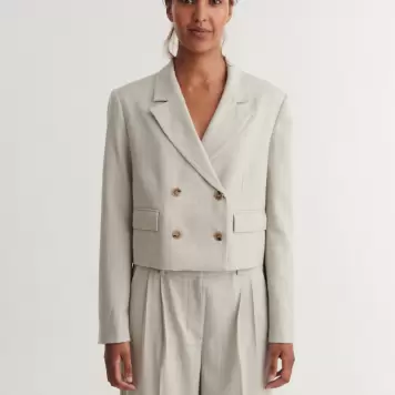 Basic Apparel - Radi Short Jacket, Chincilla