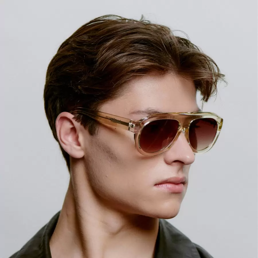 A.Kjærbede - Solbrille Rio, Ecru Transparent 