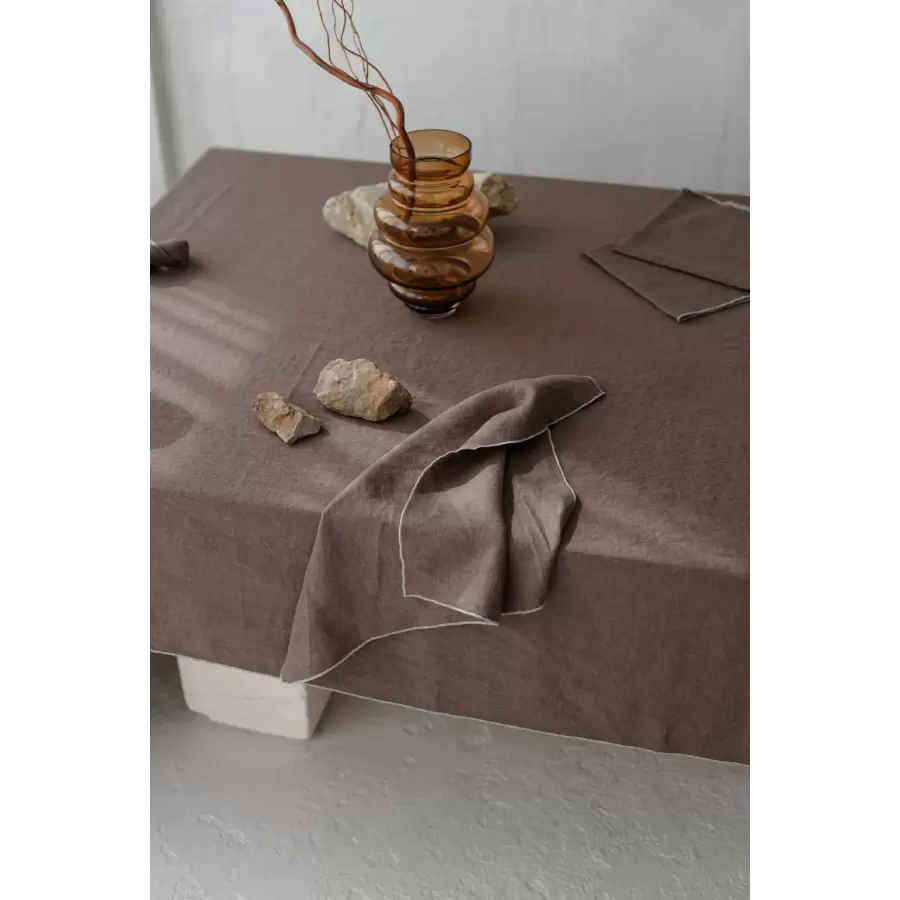 do.design - Hørdug, Stone Cacao 145*250