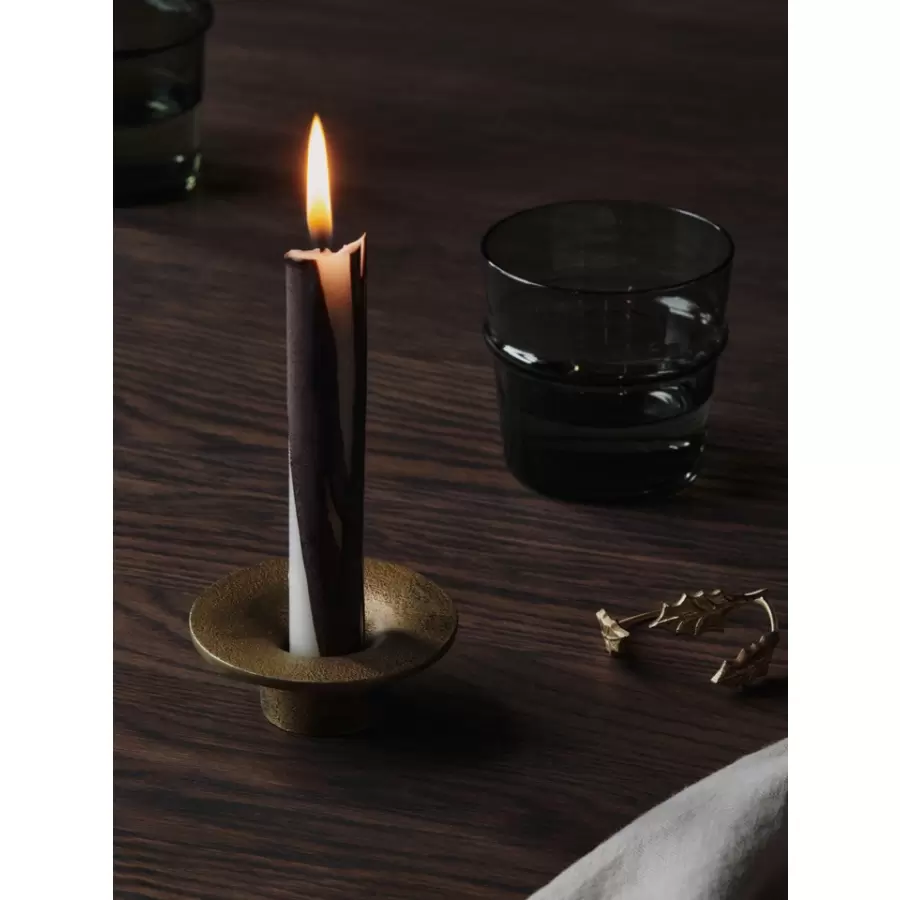 ferm LIVING - 2 stk. Dryp stearinlys i sampak, Dark Chocolate