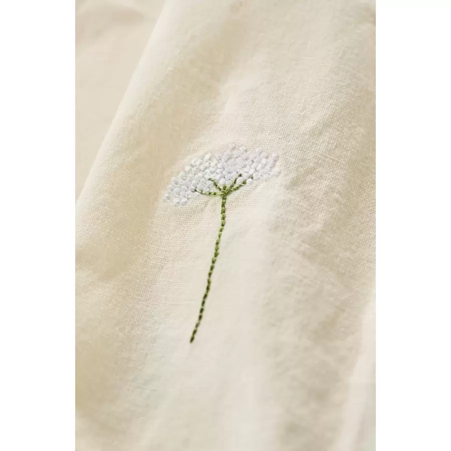 Ib Laursen - Stofserviet Flora, Hvid skærmblomst