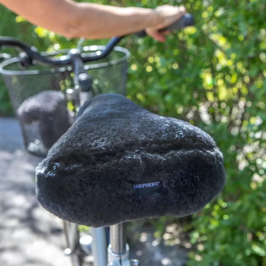 Shepherd - Ebbe Overtræk til Cykelsadlen, Lammeskind Asphalt
