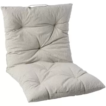 Ib Laursen - Madrashynde Lina, Natur/Tynde sorte striber 50*100 Ib Laursen - Madrashynde Lina, Natur/Tynde sorte striber 50*100