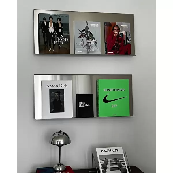 Acier Studio - Bodø Magasinholder, 82,5 cm. børstet rustfri stål