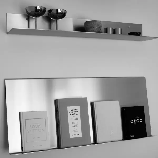 Acier Studio - Bodø Magasinholder, Børstet rustfrit stål