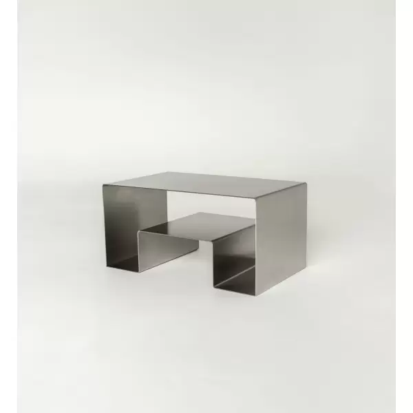 Acier Studio - Uppsala Sofabord, børstet rustfri stål