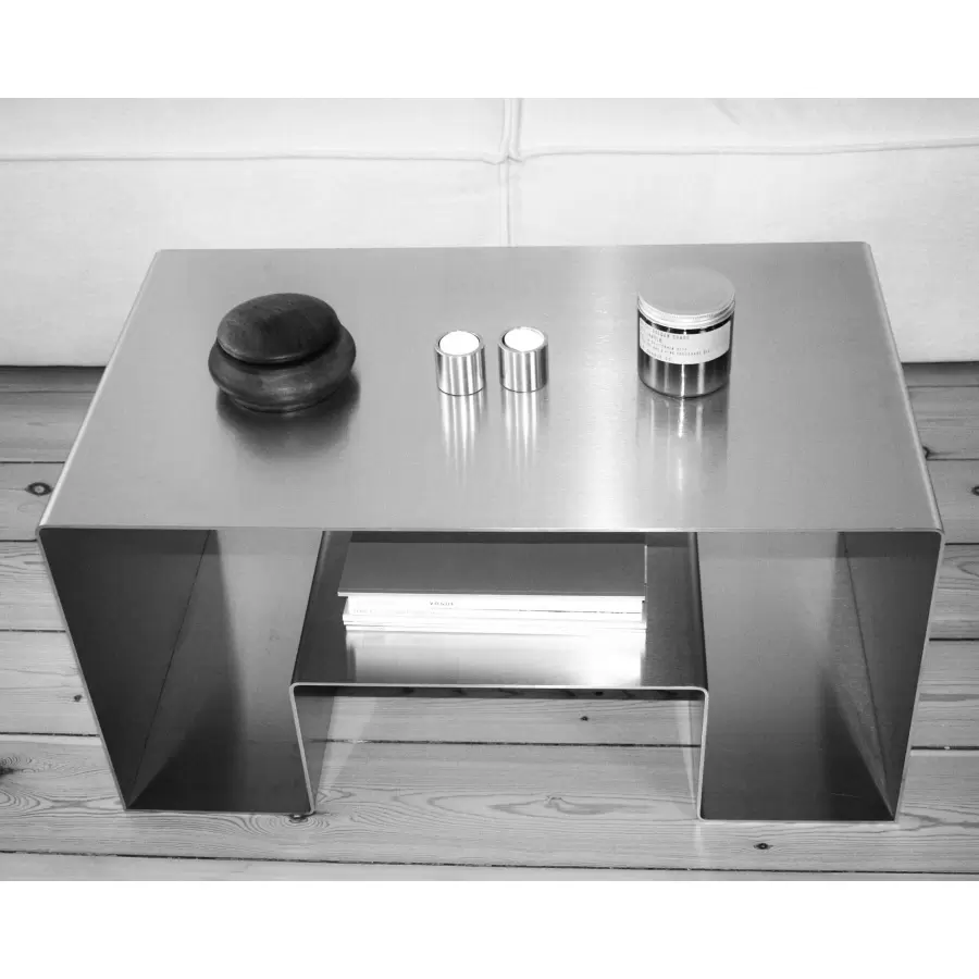 Acier Studio - Uppsala Sofabord, børstet rustfri stål