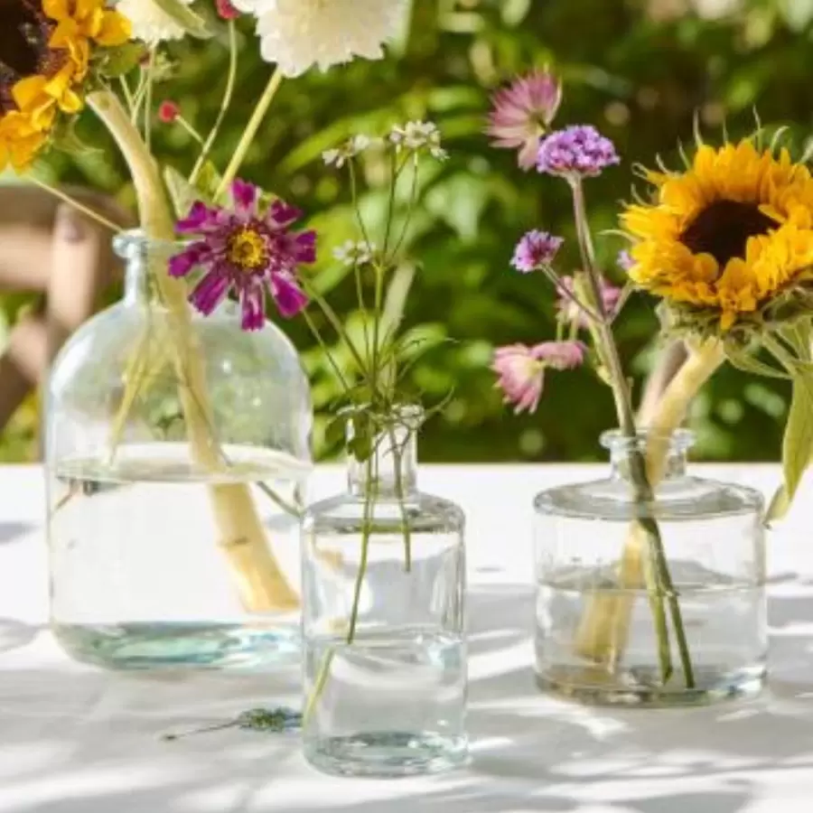 Ib Laursen -  Vase Anna klart glas m/hals