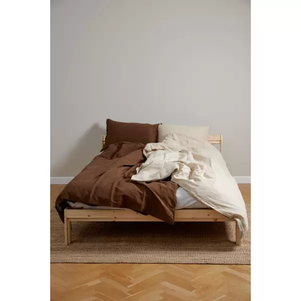 Dawn Designs - Dynebetræk Hør/Bomuld, Chocolate 140*200