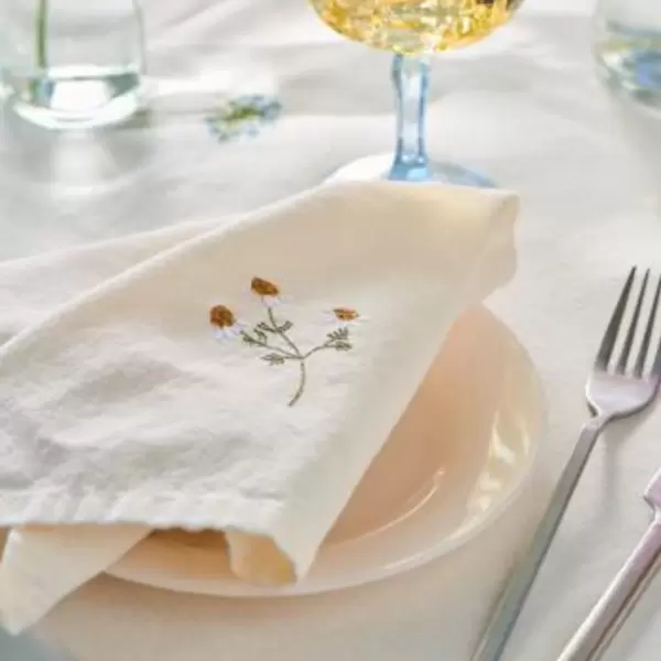 Ib Laursen - Stofserviet Flora, Marguerit 