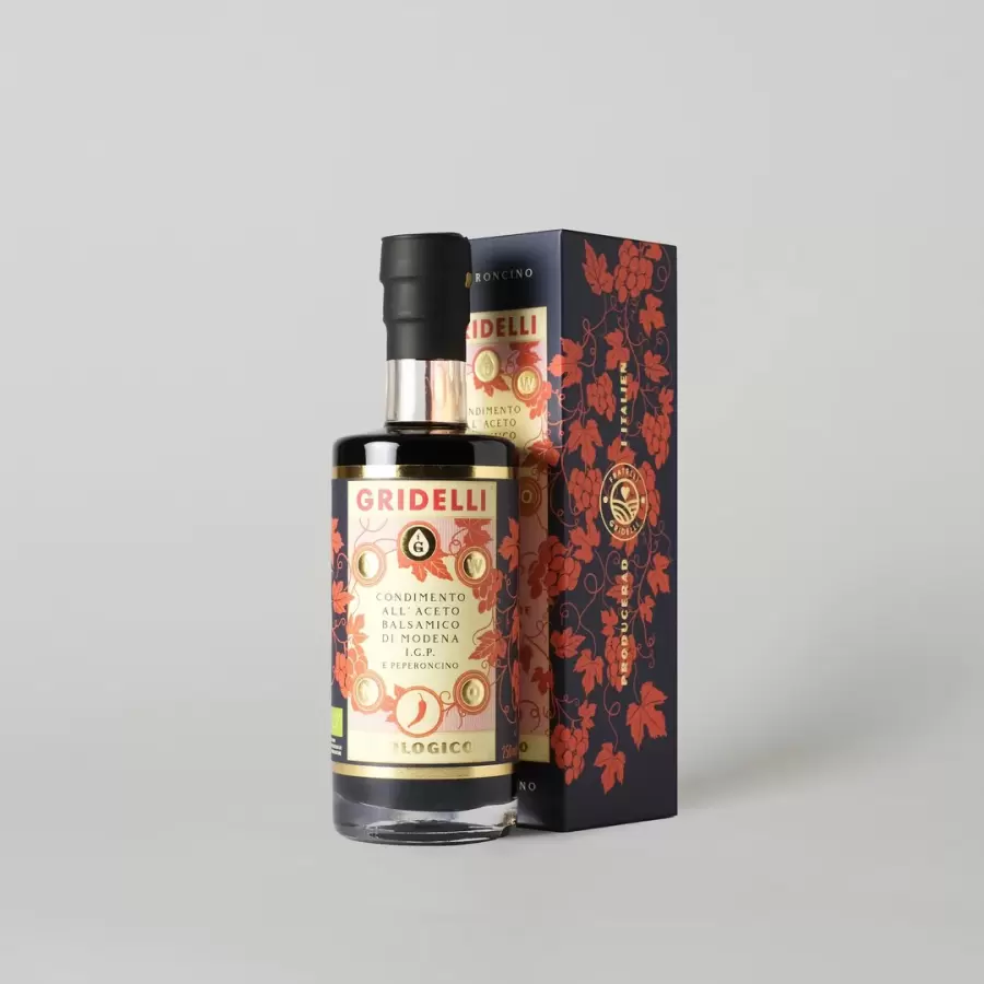 Gridelli - Øko Aceto Balsamico All' Peperonico 250 ml.
