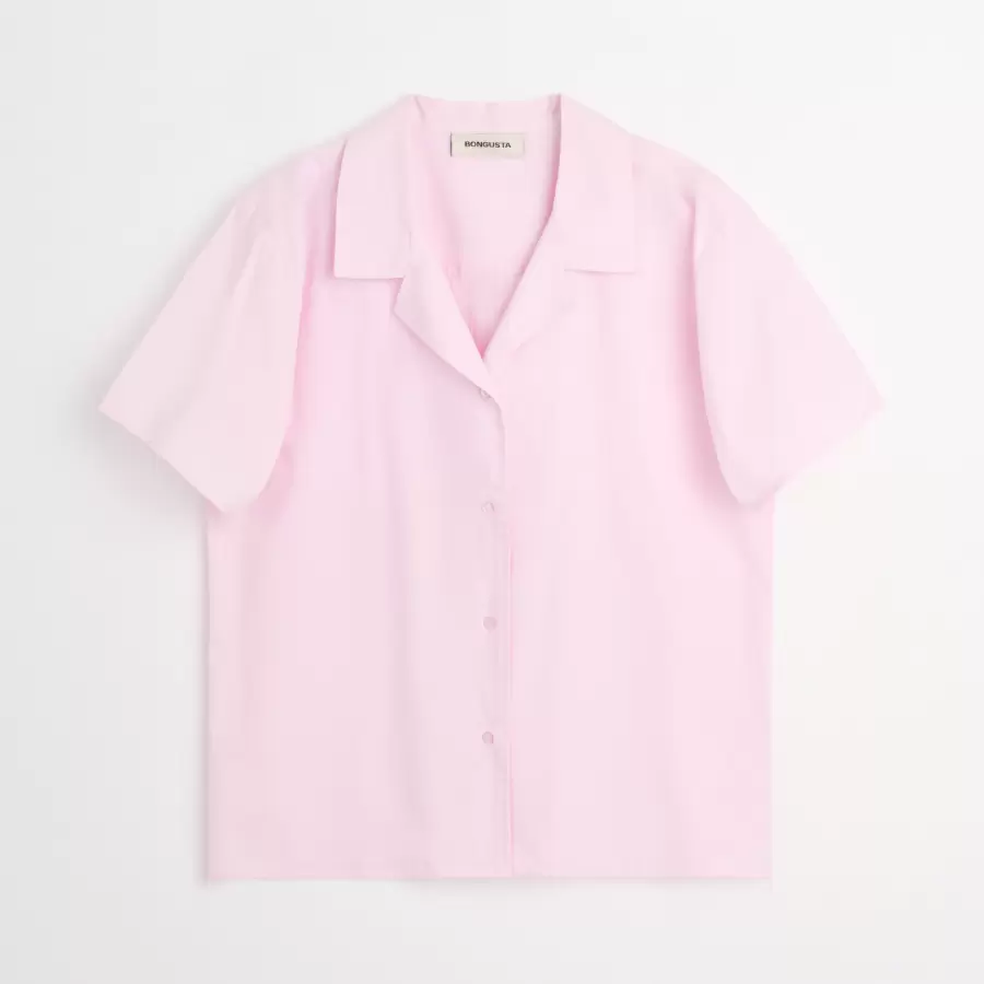 Bongusta - Sahej, Short Sleeve Shirt, Lilac snow
