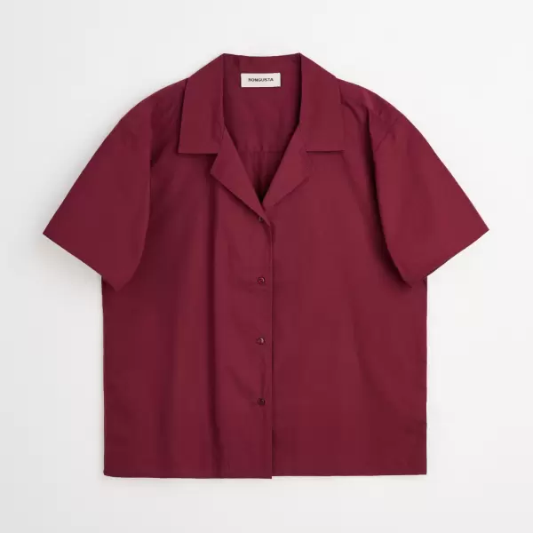 Bongusta - Sahej, Short Sleeve Shirt, wine