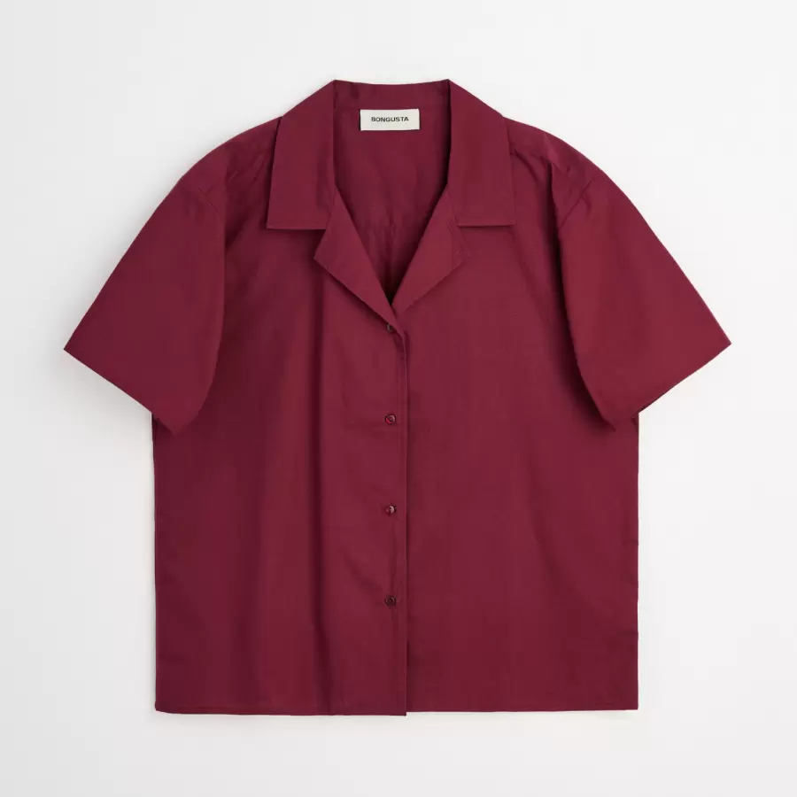Bongusta - Sahej, Short Sleeve Shirt, wine
