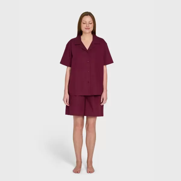 Bongusta - Sahej, Short Sleeve Shirt, wine