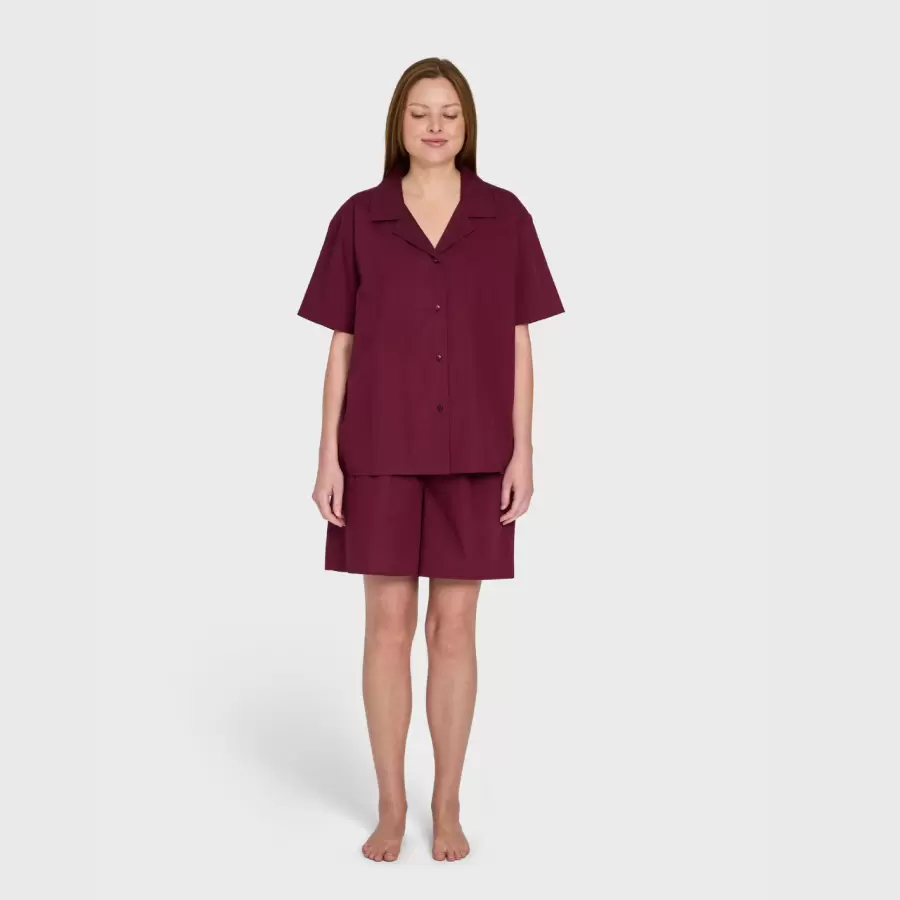Bongusta - Sahej, Short Sleeve Shirt, wine