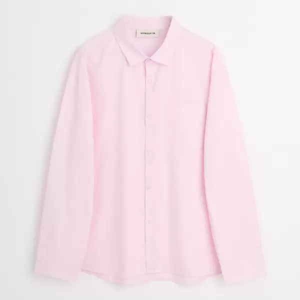 Bongusta - Sahej, Long Sleeve Shirt, lilac snow