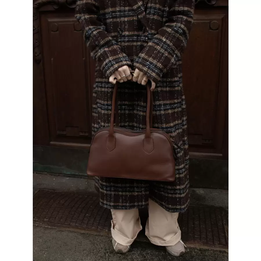 REDESIGNED - Skuldertaske Nynne Big, Brun