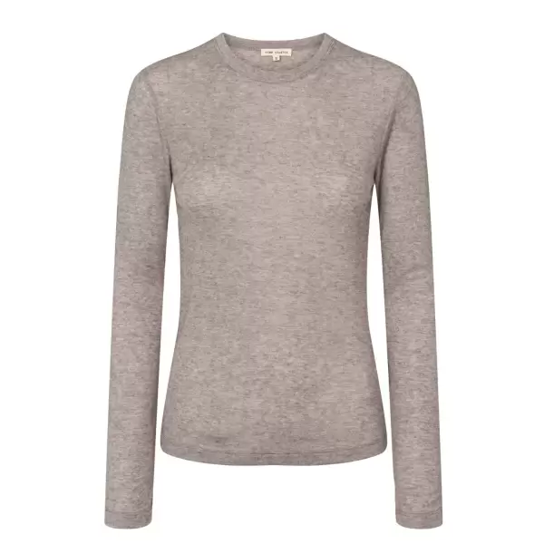 esmé studios - Ellia LS Top, Brownie Melange