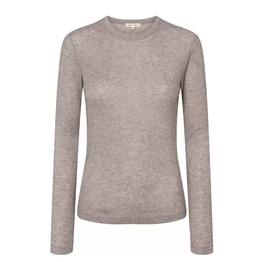 esmé studios - Ellia LS Top, Brownie Melange