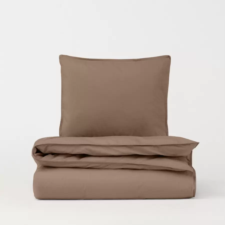 Dawn Designs - Sengesæt Percale, Mocha Brown 140*200/60*63