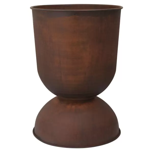 ferm LIVING -  Hourglass Pot, Rust Ø:50*73 - Hent selv