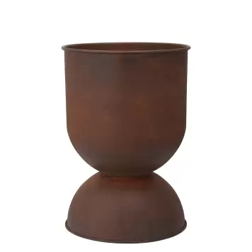 Ferm Living - Hourglass Pot, Rust Ø:40*59 Ferm Living - Hourglass Pot, Rust Ø:40*59