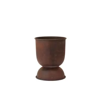 Ferm Living - Hourglass Pot, Rust Ø:21*30 Ferm Living - Hourglass Pot, Rust Ø:21*30