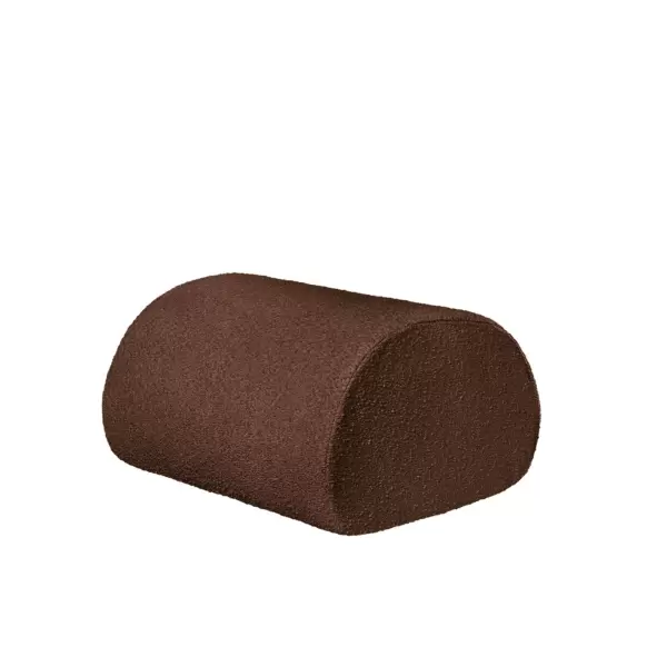 ferm LIVING - Rouli Pouf - Pure Bouclé -  Chestnut Brown