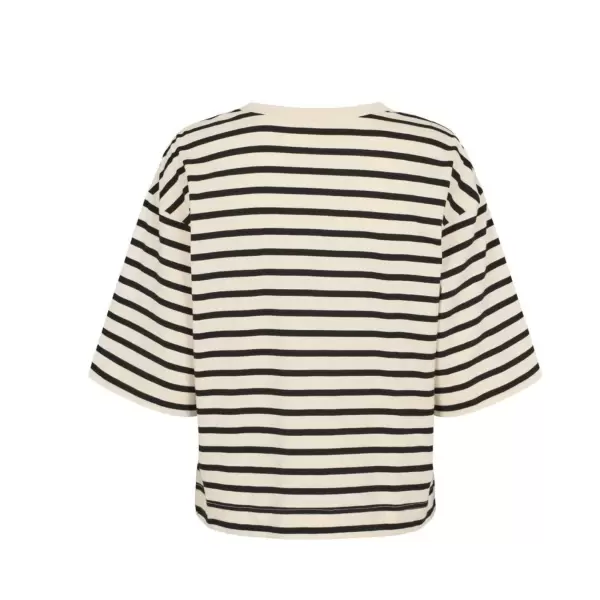 esmé studios - Signe Boxy T-shirt  Stripe GOTS, Color: 310 Pristine Stripe