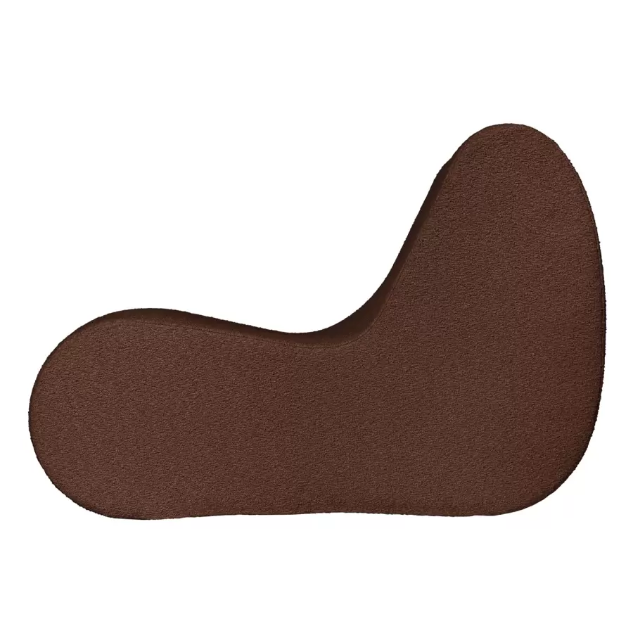 ferm LIVING - Rouli Center Module Pure  Bouclé, Chestnut Brown - Hent selv