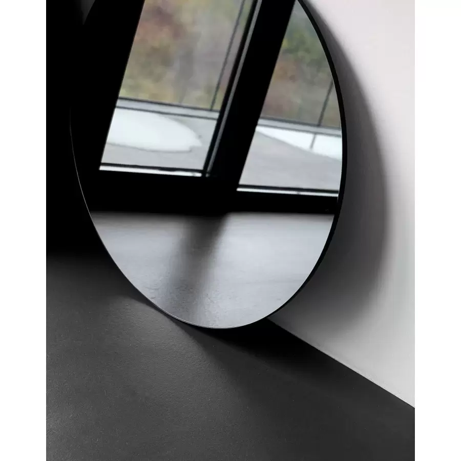 House Doctor - Spejl rundt, Walls gråtonet  Ø50 cm