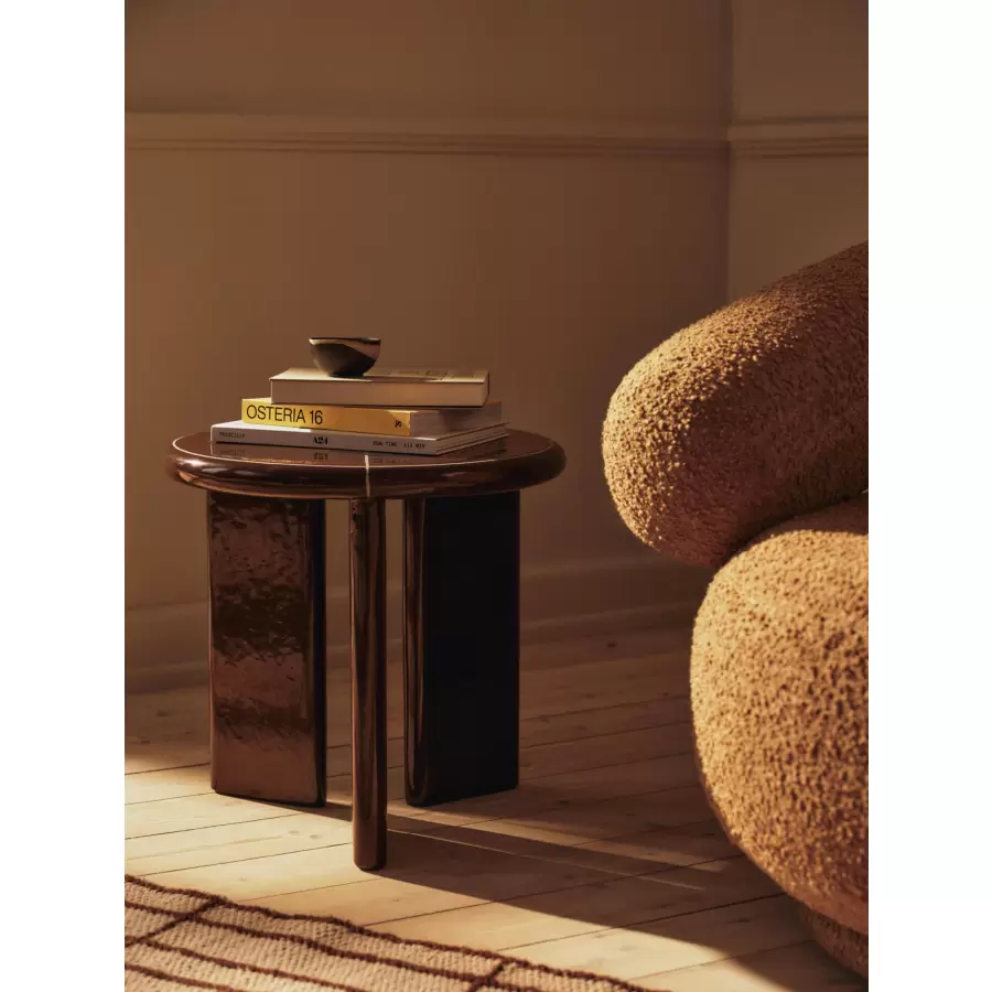 Ferm Living - 2 stk. Koyo Skåle, Dark Brown/Buff Ø:11,5