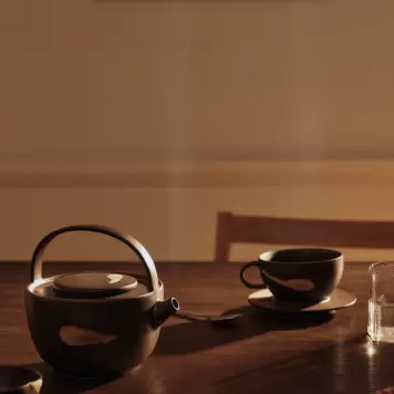 Ferm Living - Koyo Tekande, Dark Brown/Buff